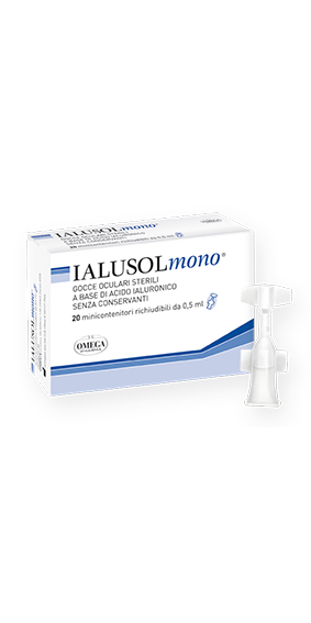 ialusol mono gocce oculari a base di acido ialuronico 20 microcontenitori da 0.5 ml.