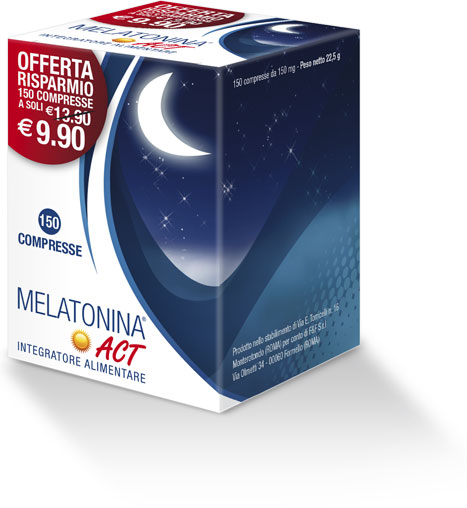 melatonina act 1 mg. 150 compresse