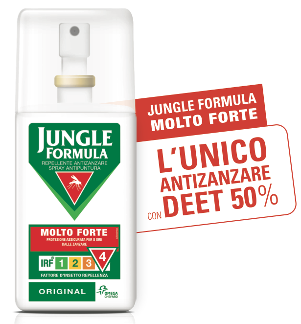 jungle formula molto forte spray repellente antizanzare 75 ml.