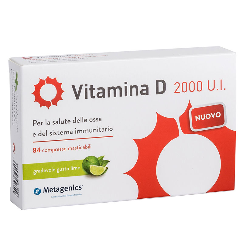 METAGENICS vitamina D 2000 UI 84 compresse