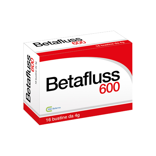 betafluss 600 integratore alimentare per le affezioni delle alte e basse vie respiratorie 16 bustine da 4 g