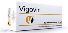 vigovir integratore alimentare 10 flaconcini da 10 ml.