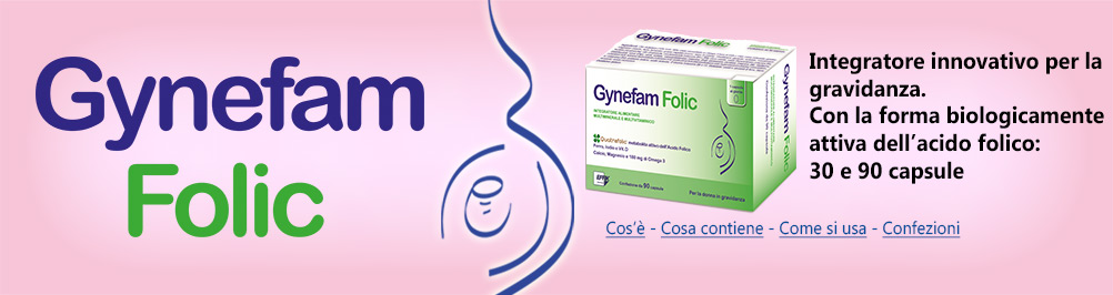 gynefam folic integratore alimentare gravidanza 30 capsule molli
