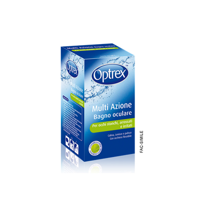 OPTREX multi azione bagno oculare per occhi stanchi, arrossati e irritati 110 ml.