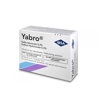yabro 10 fiale da 3 ml. acido ialuronico 0,3% soluzione per nebulizzatore