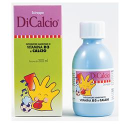 dicalcio integratore alimentare di vitamina D3 e calcio 200 ml.