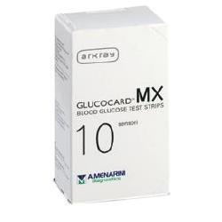 glucocard mx blood glucose 10 strisce