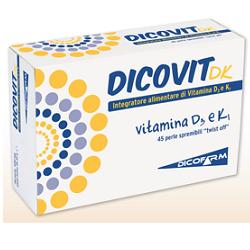 Dicovit DK integratore alimentare di vitamine D3 e K1 45 perle
