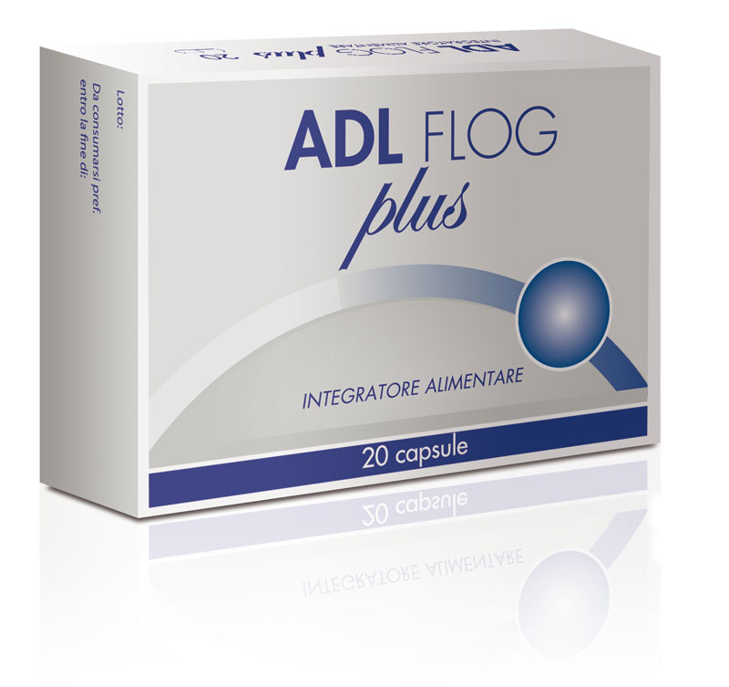 ADL flog plus integratore alimentare circolazione 20 capsule 500 mg.
