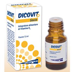 Dicovit D gocce integratore alimentare di vitamina D3 7,5 ml.