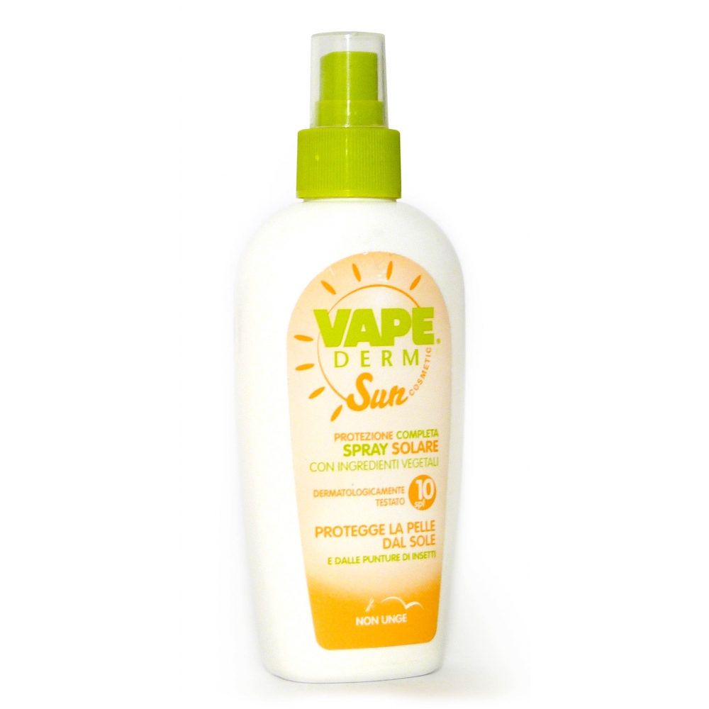 vape derm sun cosmetic spray per la protezione della pelle e dagli insetti SPF20