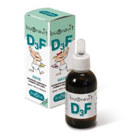 Buonavit D3F integratore di vitamina D e di fluoro 12 ml.