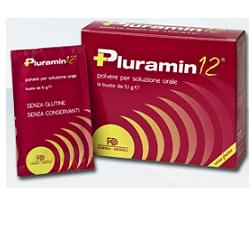 Pluramin 12 integratore alimentare a base di aminoacidi e vitamina B6 14 bustine