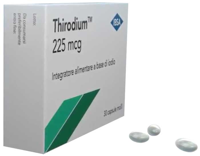 Thirodium 225 mcg integratore alimentare a base di iodio 30 capsule