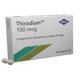 Thirodium 100 mcg integratore alimentare a base di iodio 30 capsule