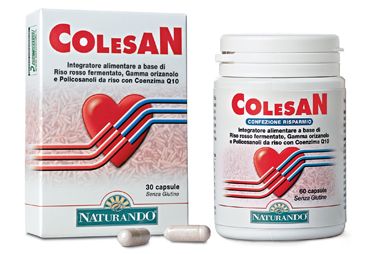 colesan integratore alimentare controllo del colesterolo 60 capsule