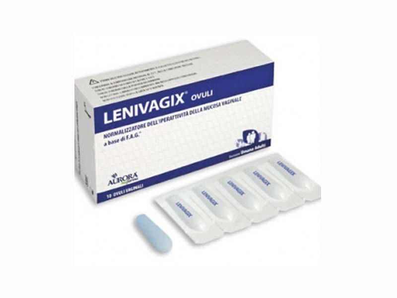 lenivagix 10 ovuli vaginali per la protezione e normalizzazione dell’ecosistema vaginale Dispositivo Medico CE, classe I