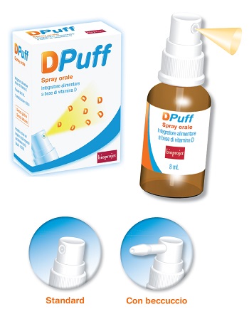 dpuff spray integratore alimentare di vitamina D 8 ml.