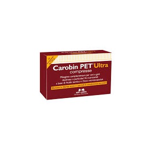 carobin pet ultra integratore alimentare per l\'equilibrio della flora intestinale di cani 30 compresse