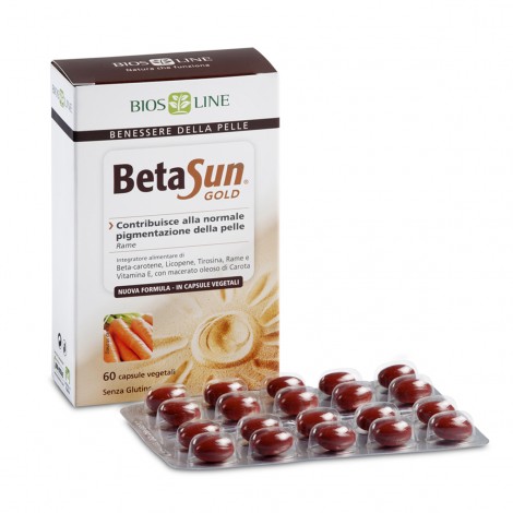 beta sun gold integratore alimentare per abbronzatura 60 capsule