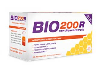 bio 200 R integratore alimentare a base di resveratrolo 10 flaconcini