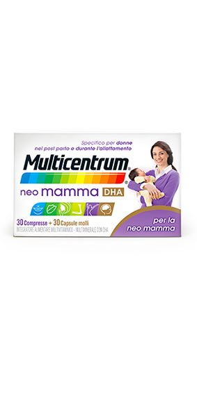 multicentrum neo mamma DHA integratore alimentare multivitaminico e multiminerale