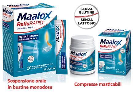 maalox reflurapid 40 compresse masticabili