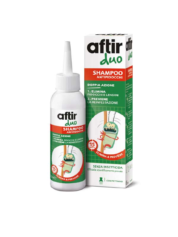 aftir duo shampoo antipidocchi 100 ml.