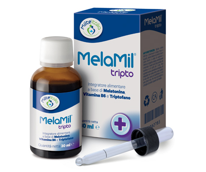 melamil tripto Integratore alimentare a base di melatonina 30 ml.