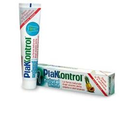 Plakkontrol dentifricio natural white 100 g.