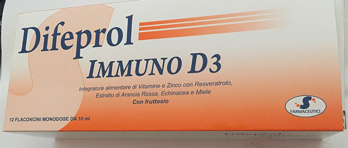 difeprol immuno D3 integratore alimentare 12 flaconcini