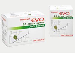 BIOSEVEN LINEA D EVO - 50 strisce reattive per la misurazione della glicemia