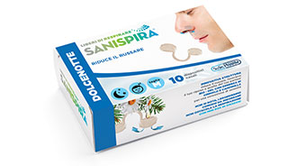 SANISPIRA dolce notte 10 filtri nasali taglia M (minimo 10,5 mm - massimo 12,5 mm - uomini e donne da 165 cm - 180 cm)