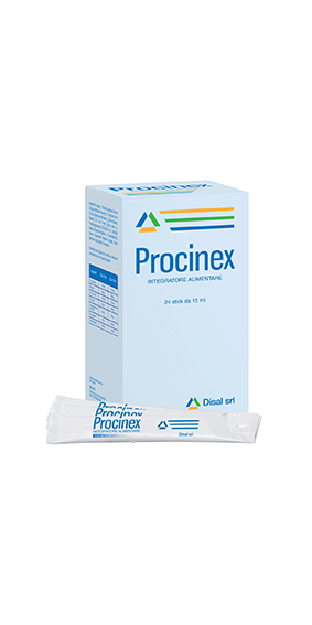 procinex integratore alimentare che regola la motilità gastro-enterica e l'eliminazione di gas 24 stick