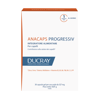 DUCRAY anacaps progressiv integratore per la caduta cronica dei capelli 30 capsule