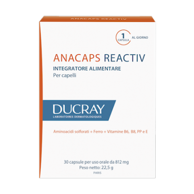 DUCRAY anacaps reactiv integratore alimentare unghie e capelli 30 capsule