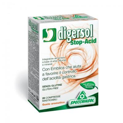 SPECCHIASOL digersol stop acid 20 compresse masticabili